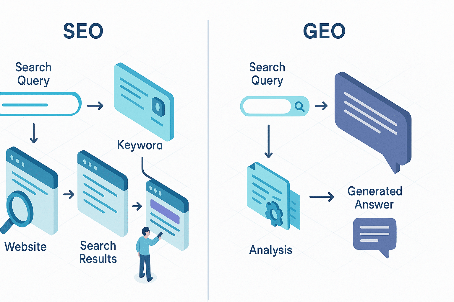 GEO vs. SEO: Die wichtigsten Unterschiede