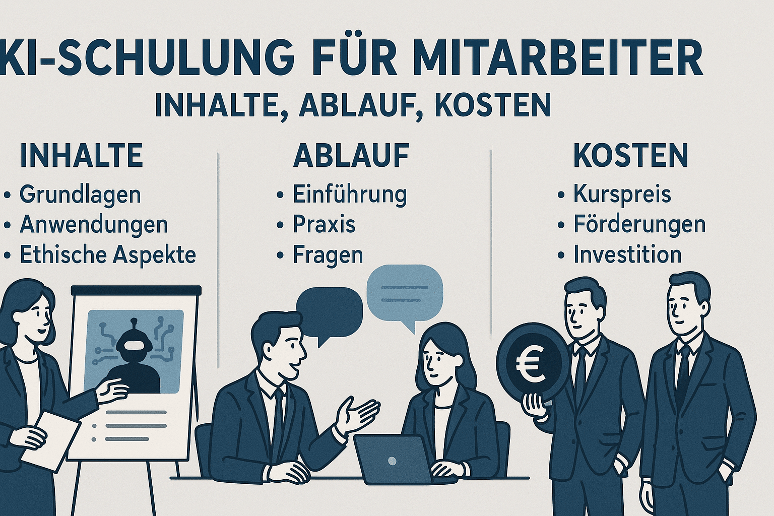 KI-Schulung für Mitarbeiter: Inhalte, Ablauf, Kosten